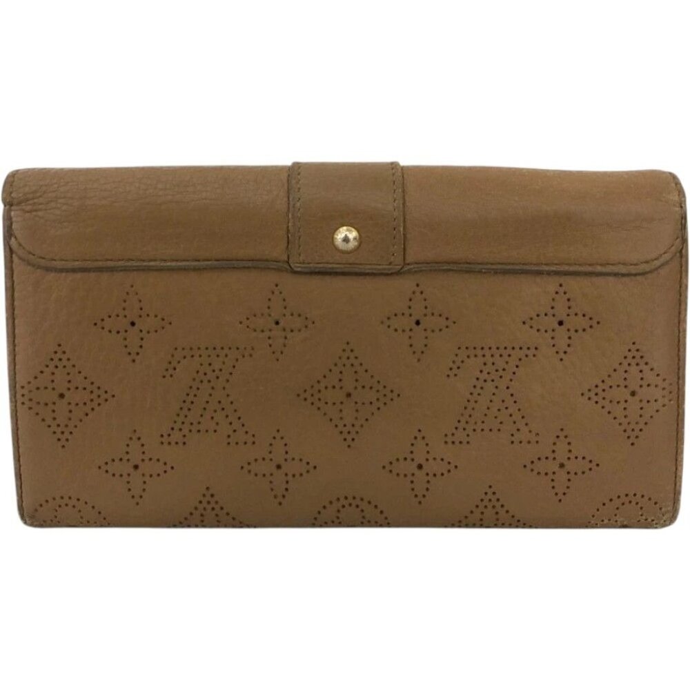 (L3) Louis Vuitton Wallet Long Brown Mahina Monogram - Picture 2 of 9